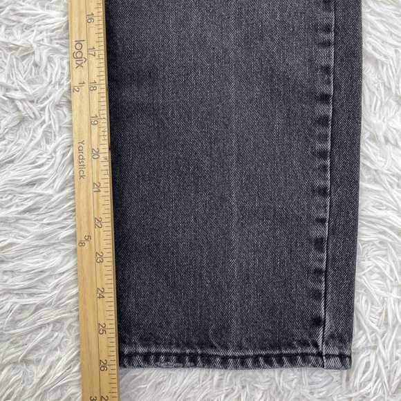 Good American Pants Womens 4/27 Black 90s Duster Straight Leg Jeans Denim Casual - Picture 11 of 15
